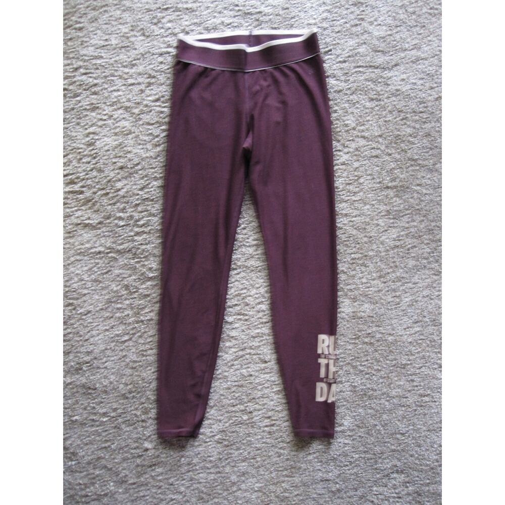 H&M Sport Run the Day Running Joggers Leggings Workout Cranberry sz Medium Woman